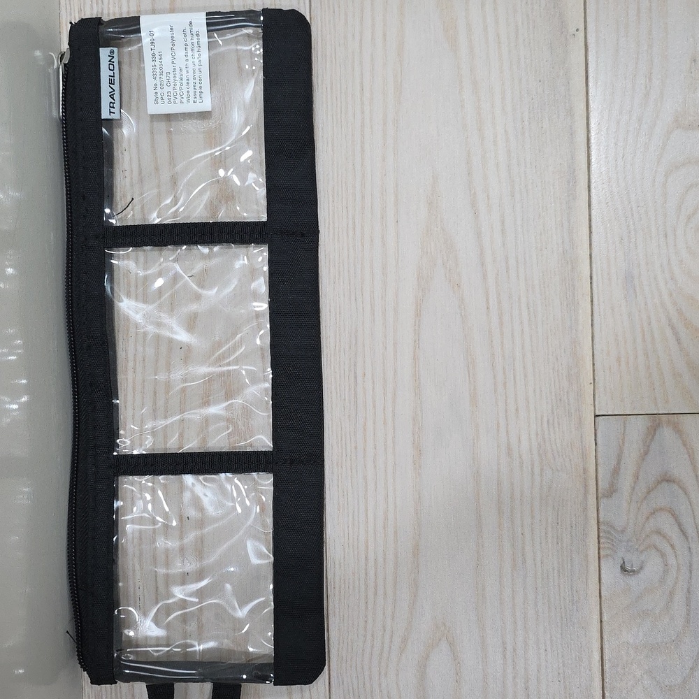 Travelon Travel Storage Case.  Clear And Black